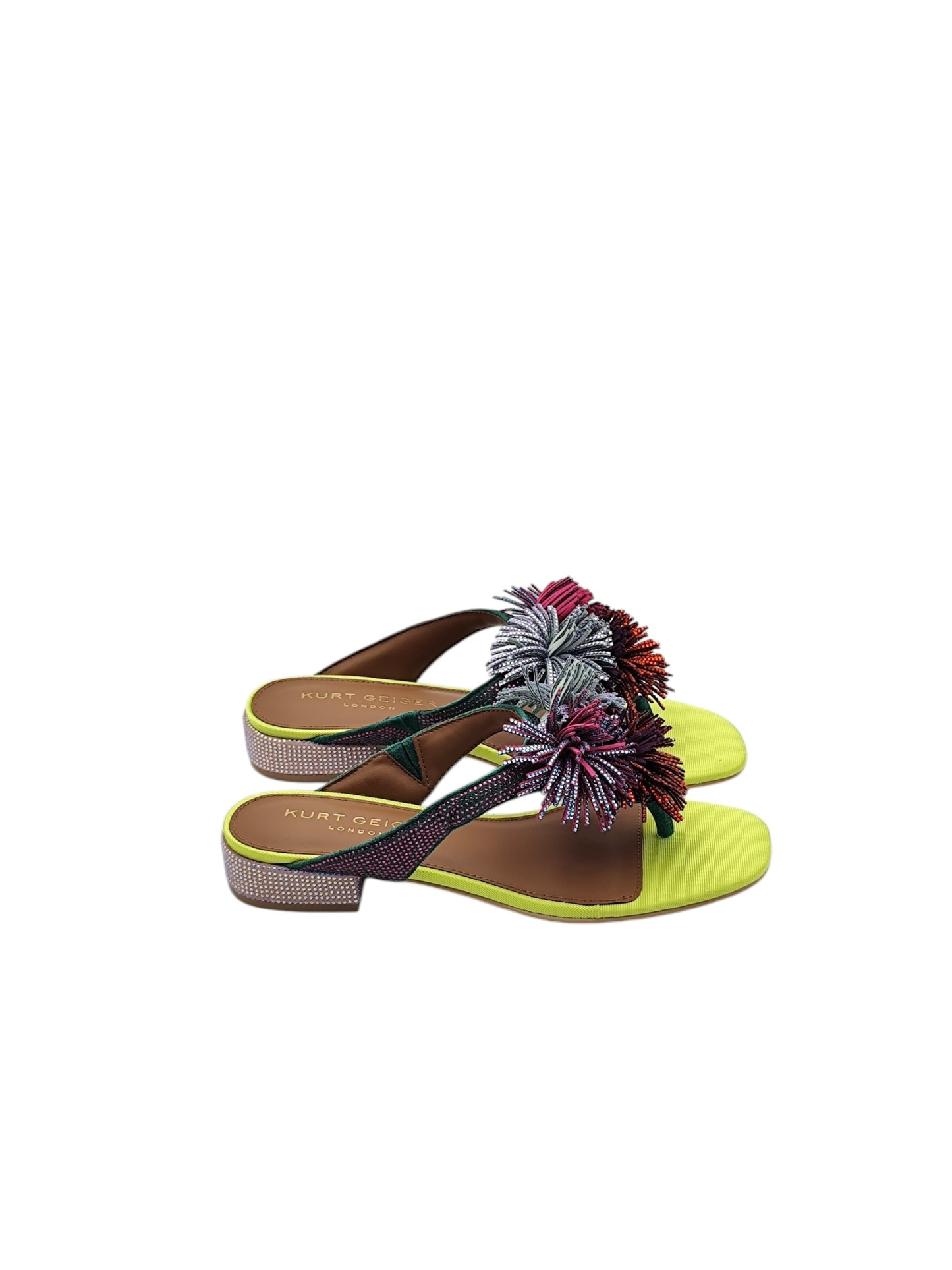 KURT GEIGER Infradito Pom Pom T-Bar Flat