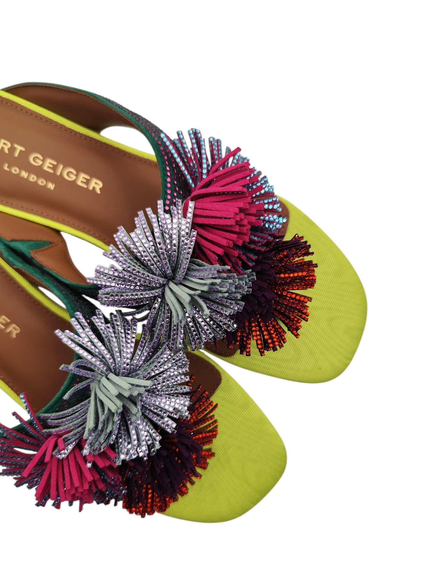 KURT GEIGER Infradito Pom Pom T-Bar Flat